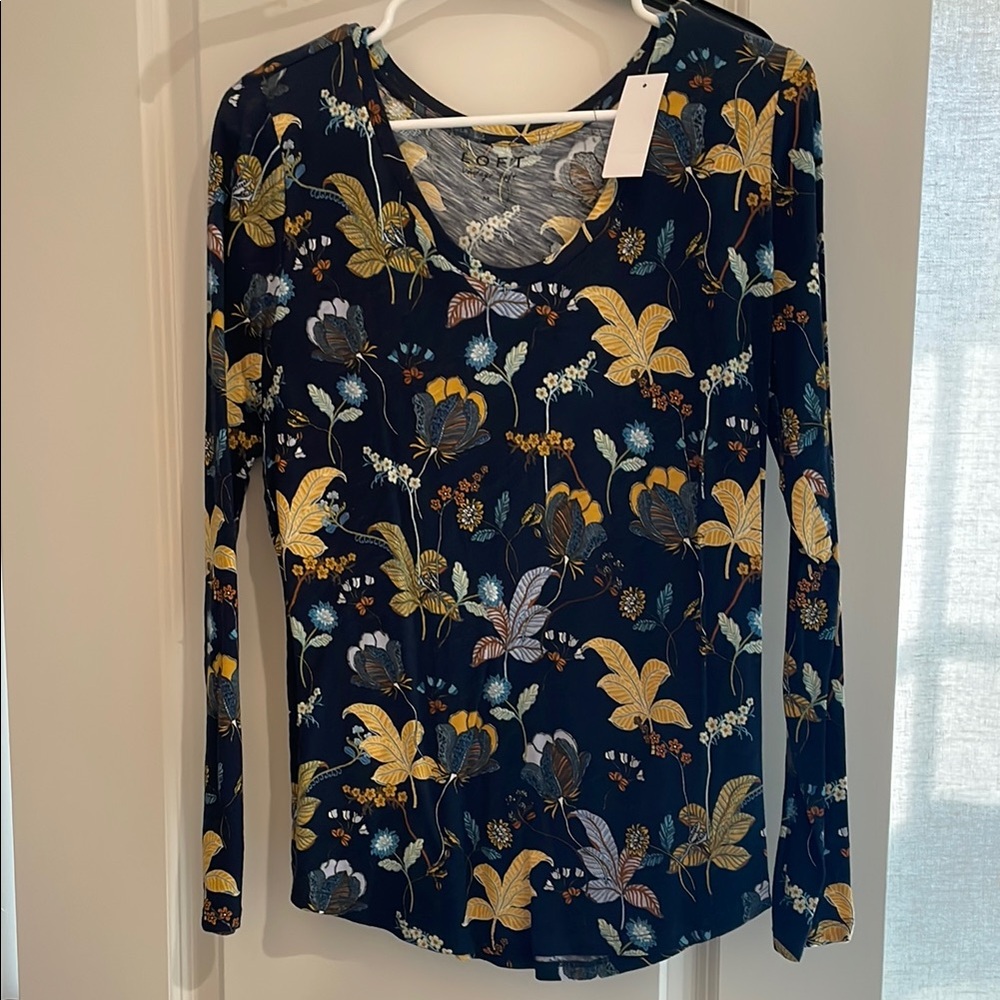 Floral Long Sleeve Women's Top